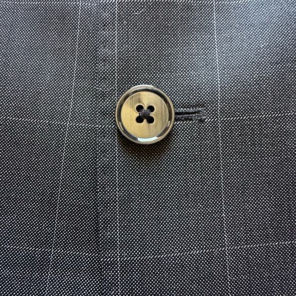 Steven Land Stanly Blazer Men’s 44L Charcoal Gray Super 150s Wool‎ Suit Jacket - Picture 5 of 15